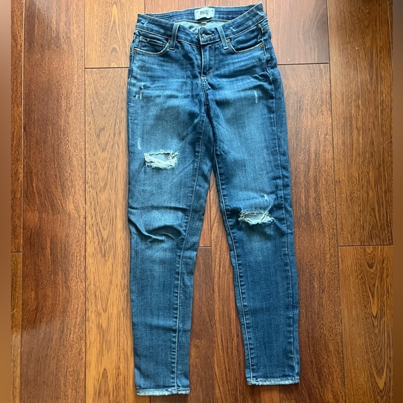 Paige Verdugo Ankle Distress Jeans size 24 - Picture 1 of 6